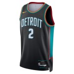 Maillot NBA Detroit Pistons Cade Cunningham Nike 2025-26 City Edition Noir Swingman - Homme